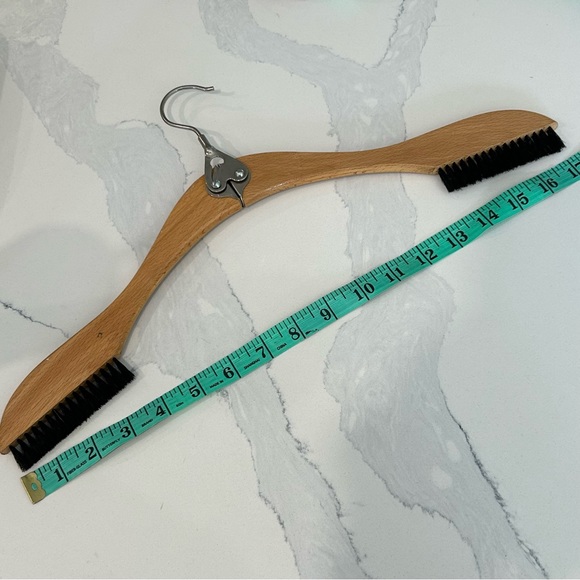 Vintage Habberdasher’s Boar Bristle Clothing Brush and Travel Hanger - Picture 12 of 13